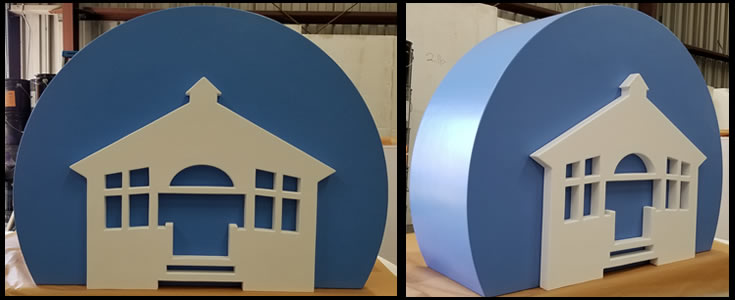 Custom Foam Logo for Bank Lobby 