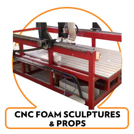 CNC FOAM SCULPTING PROPS AND DISPLAYS