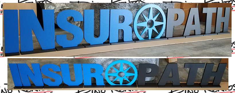 Custom Expanded PVC Letters and Logo for Lobby and Tradeshow Displays