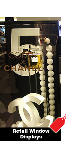 CUSTOM RETAIL STORE WINDOW DISPLAYS AND DECOR