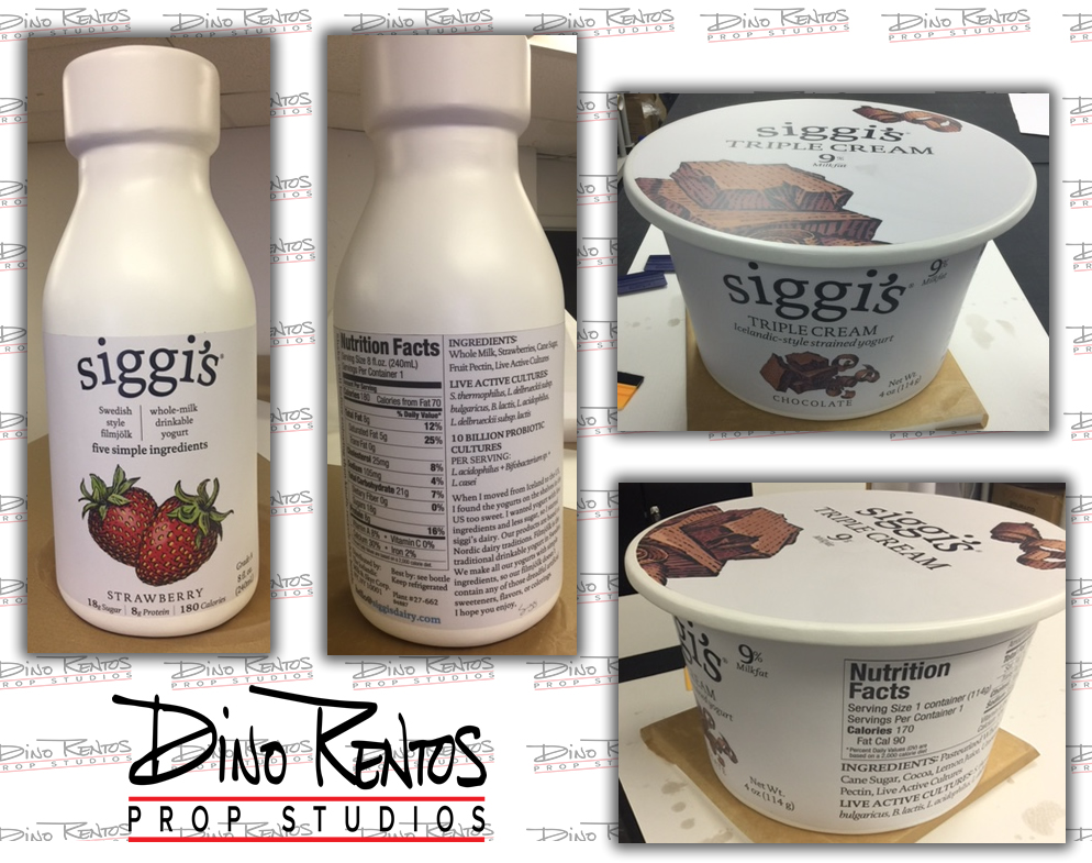 Large Custom Foam Food Yogurt Replica Prop for retail display and tradeshows