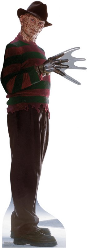 Freddy Krueger 2 - Halloween Cardboard Cutout Standup Prop