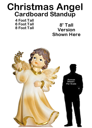 Christmas Angel Cardboard Cutout Standup Prop