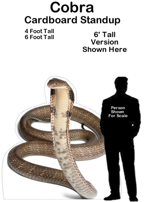 Cobra Cardboard Cutout Standup Prop