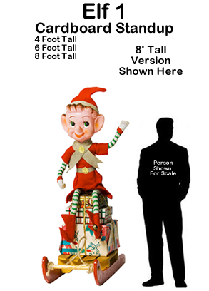  Christmas Elf 1 Cardboard Cutout Standup Prop