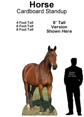 Horse 1 Cardboard Cutout Standup Prop 