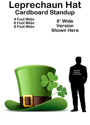 Leprechaun Hat Cardboard Cutout Standup Prop