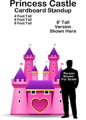 Princess Castle Cardboard Cutout Standup Prop