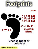 Footprints 2D Foam Props