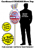  Charms Blow Pop Cardboard Cutout Standup Prop - Self Standing