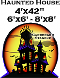 Haunted House Cardboard Cutout Standup Prop