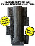 Faux Stone Panel Column Bottom- Halloween