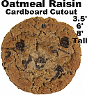 Oatmeal Raisin Cookie Cardboard Cutout Standup Prop