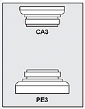 CA3-PE3 - Architectural Foam Shape - Capital & Pedestal