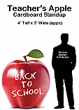 Teachers Apple Cardboard Cutout Standup Prop