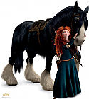 Merida and Angus - BRAVE Cardboard Cutout Standup Prop