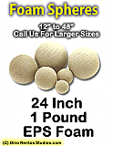 EPS Foam Sphere 24 Inch - 1 lb Density