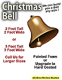 Christmas Bell 3D Foam Prop