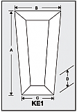 KE1 - Architectural Foam Shape - Keystone