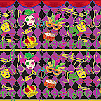 Cardboard Roll - Mardi Gras - 48" x 50'