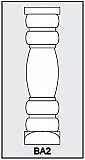 BA2 - Architectural Foam Shape - Baluster