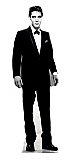 Elvis Black Tuxedo (Talking) - Elvis Cardboard Cutout Standup Prop