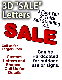 24 Inch Foam "SALE" Letters 